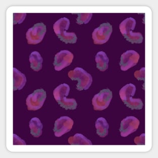 Purple abstract dots, repeat pattern Sticker